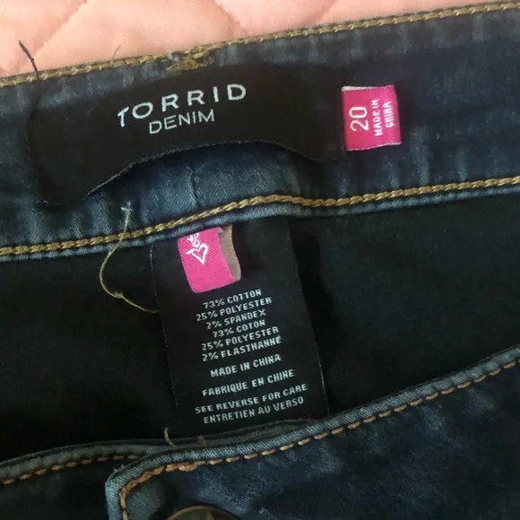 Torrid Dark Blue Denim Size 20 Jeans Skinny Jeans - Picture 7 of 8